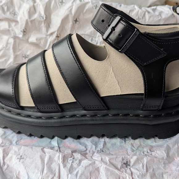 Black Strappy Sandals - Picture 4 of 7